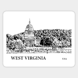 West Virginia State USA Magnet